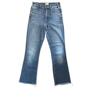 MOTHER Denim Hustler Ankle Fray Jeans